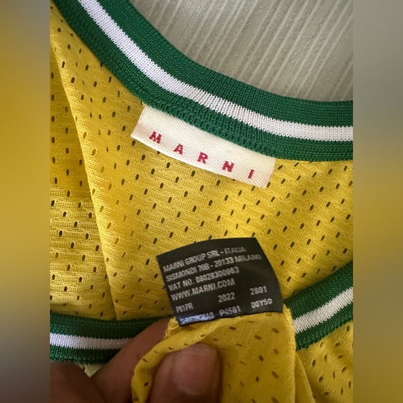 marni basketball tank top bag turned crop shirt - Picture 5 of 5